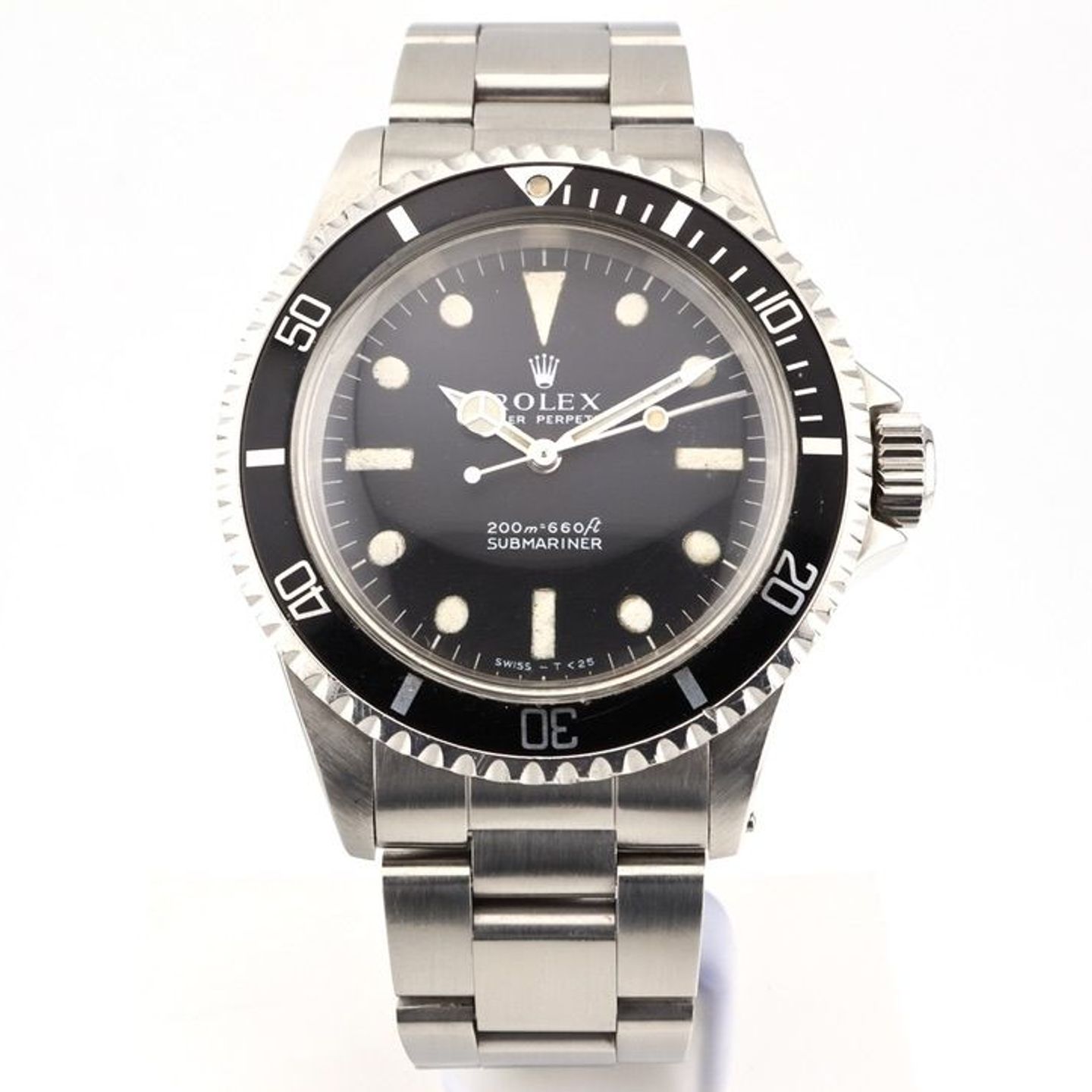 Rolex Submariner No Date 5513 (1968) - Zwart wijzerplaat 39mm Staal (5/5)