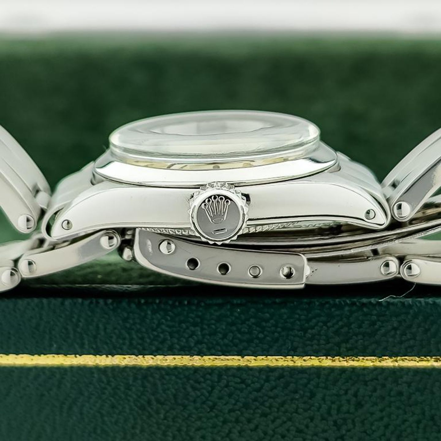 Rolex Oyster 6410 (1956) - Champagne wijzerplaat 24mm Staal (3/8)