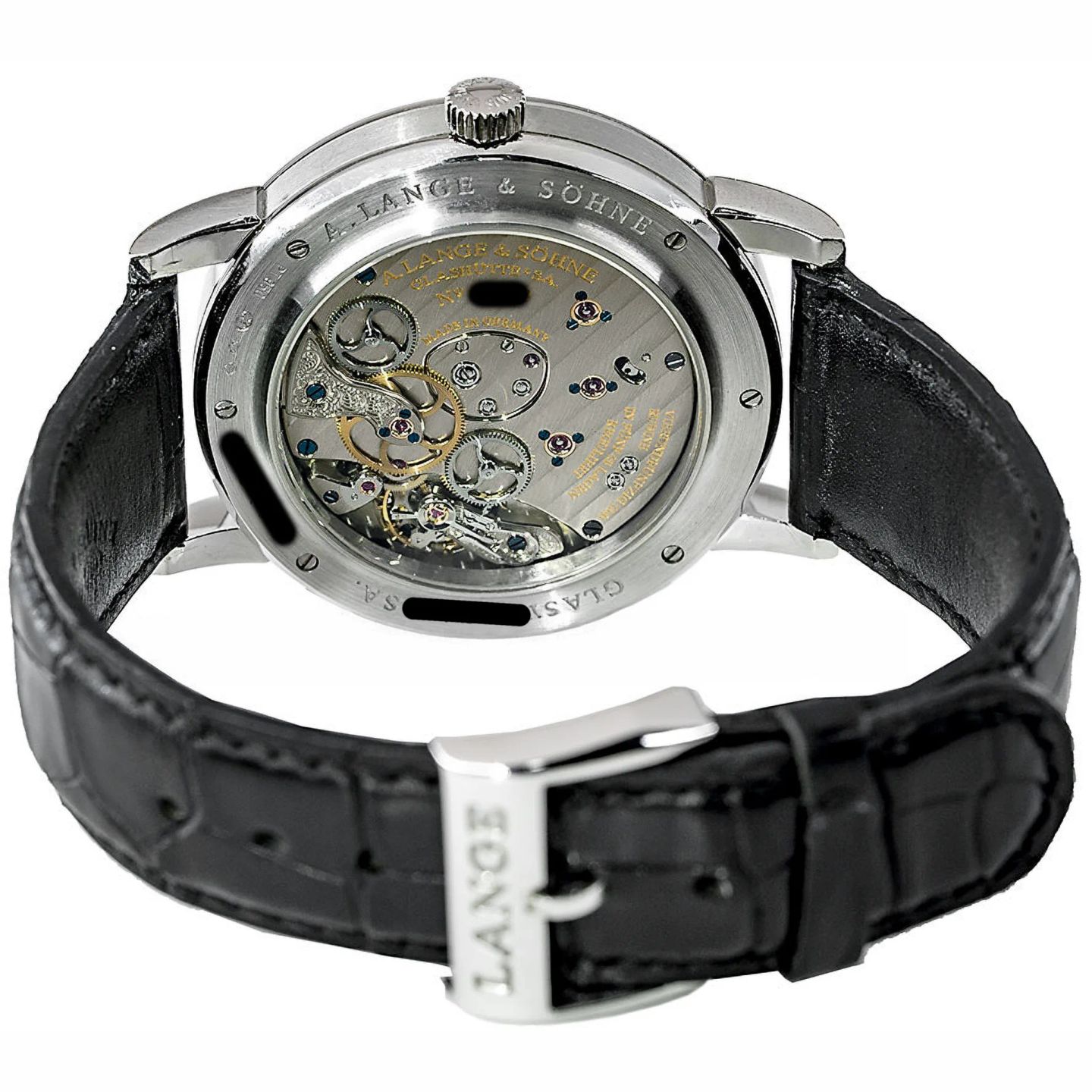 A. Lange & Söhne Lange 1 101.001 (2005) - Silver dial 42 mm Yellow Gold case (6/7)