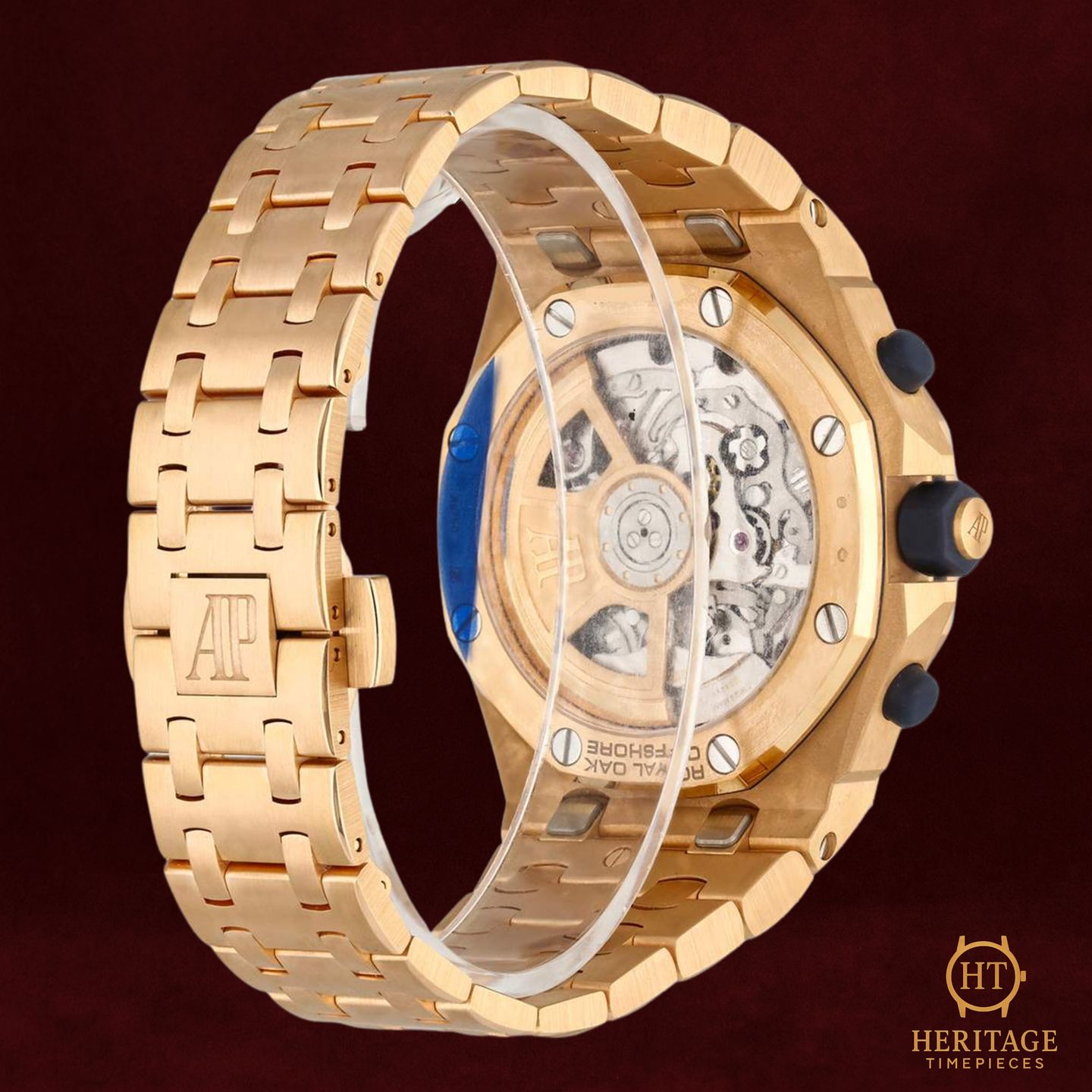 Audemars Piguet Royal Oak Offshore 26238OR.OO.2000OR.01 (2021) - Blauw wijzerplaat 42mm Roségoud (8/8)