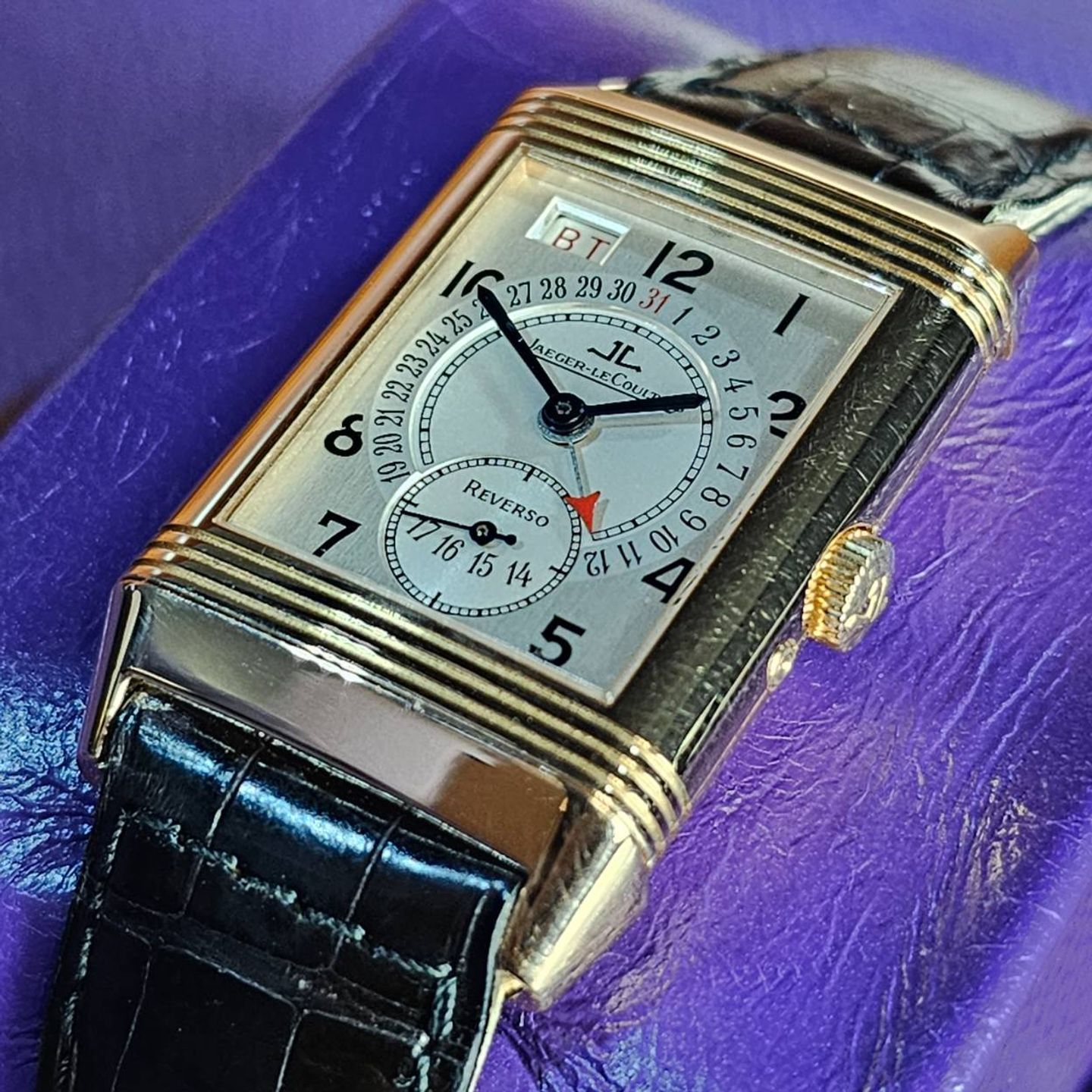 Jaeger-LeCoultre Reverso Grande Taille 270.2.36 (2000) - Zilver wijzerplaat 26mm Roségoud (4/5)