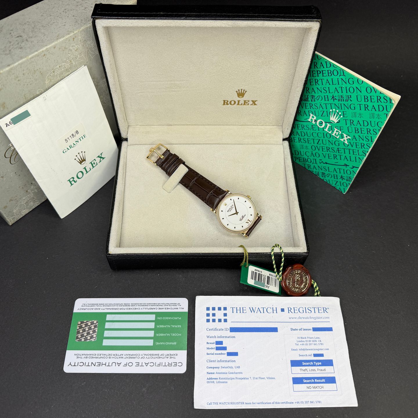 Rolex Cellini Time 5115 (1999) - 32 mm Yellow Gold case (3/8)