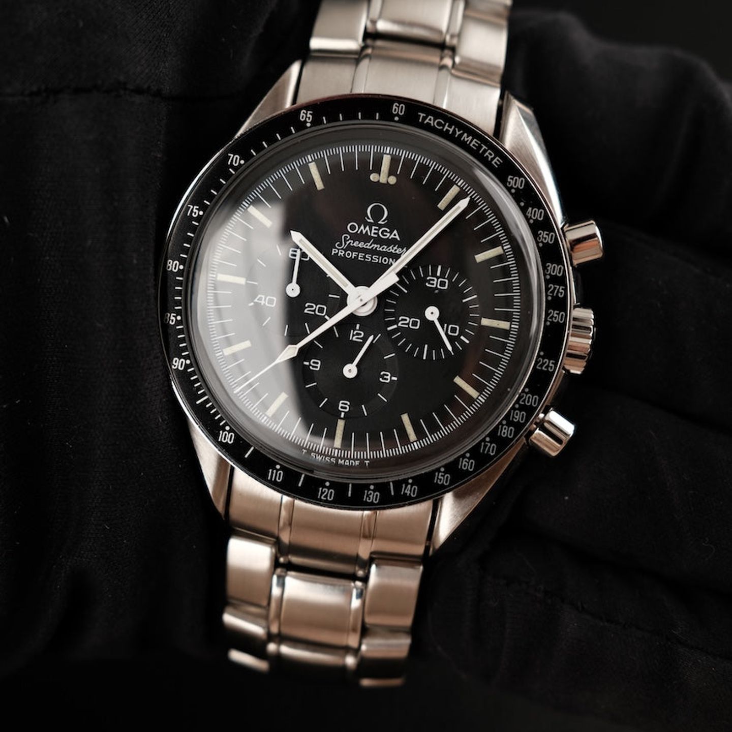 Omega Speedmaster Professional Moonwatch 145.0022 (1982) - Black dial 41 mm Steel case (1/8)