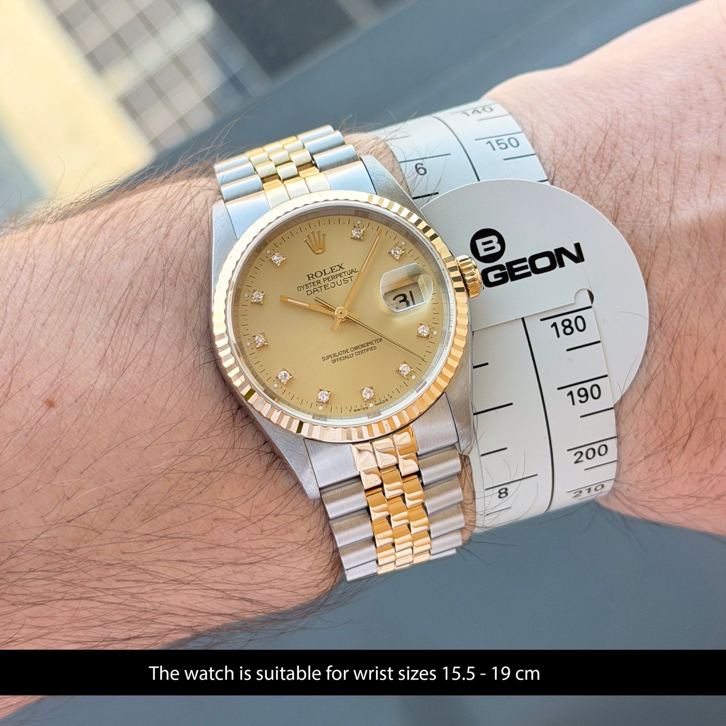 Rolex Datejust 36 16233 (1991) - 36mm Goud/Staal (2/8)