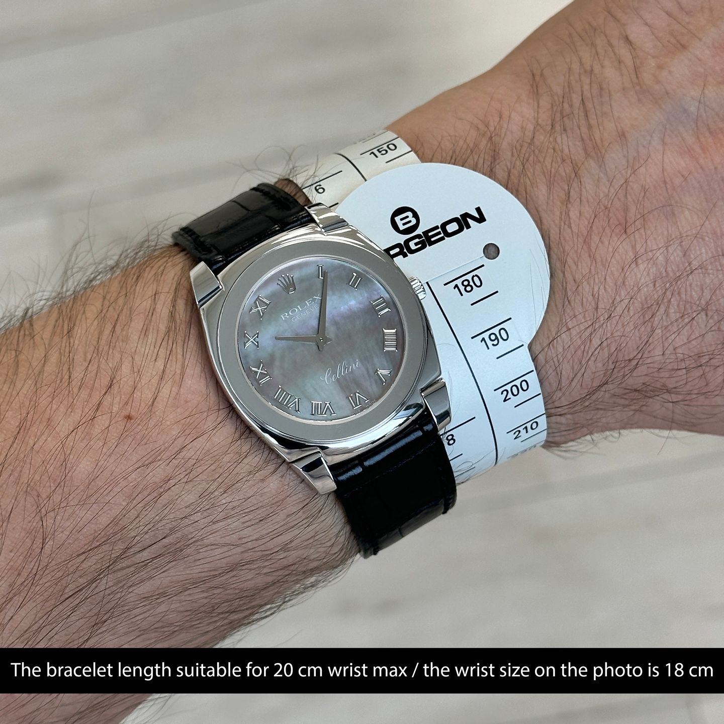 Rolex Cellini 5330 (2008) - Pearl dial 36 mm White Gold case (2/8)