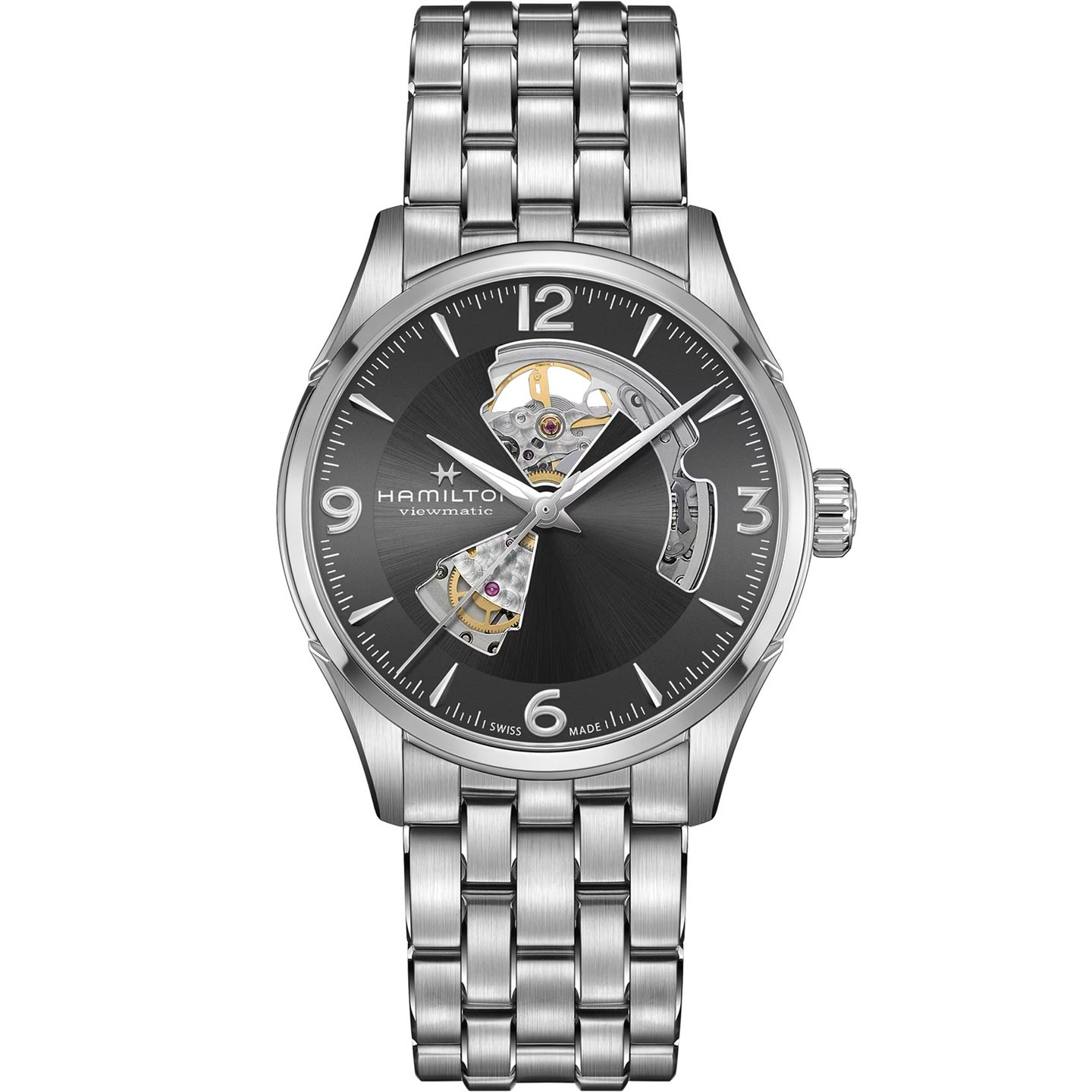 Hamilton Jazzmaster Open Heart H32705181 (2024) - Grey dial 42 mm Steel case (1/1)