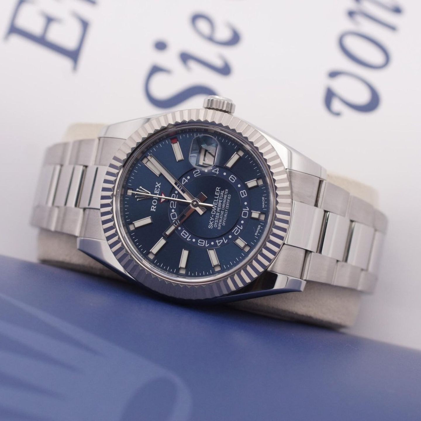 Rolex Sky-Dweller 326934 (2017) - Blue dial 42 mm Steel case (1/8)