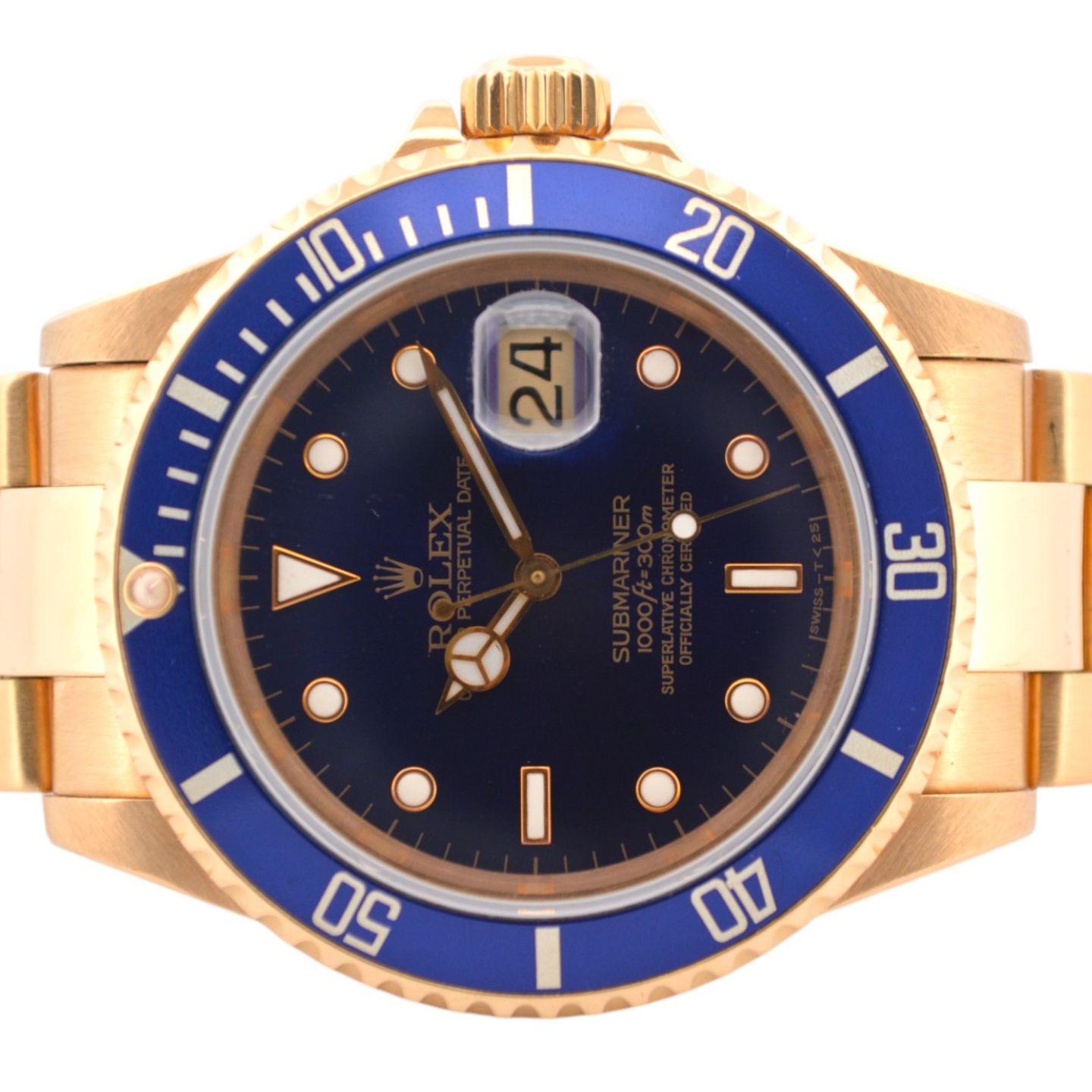 Rolex Submariner Date 16618 BLUE TRITIUM - (4/8)