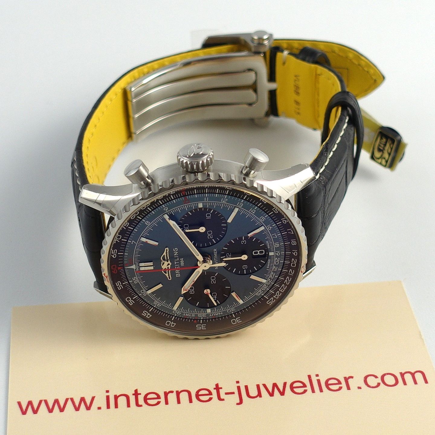 Breitling Navitimer AB0139241C1P1 (2024) - Blauw wijzerplaat 41mm Staal (4/8)