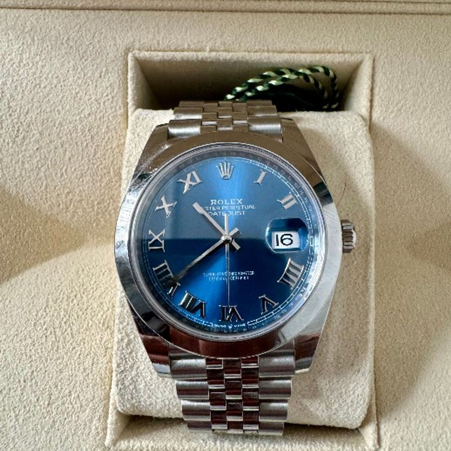 Rolex Datejust 41 126300 (2021) - Blauw wijzerplaat 41mm Staal (3/3)