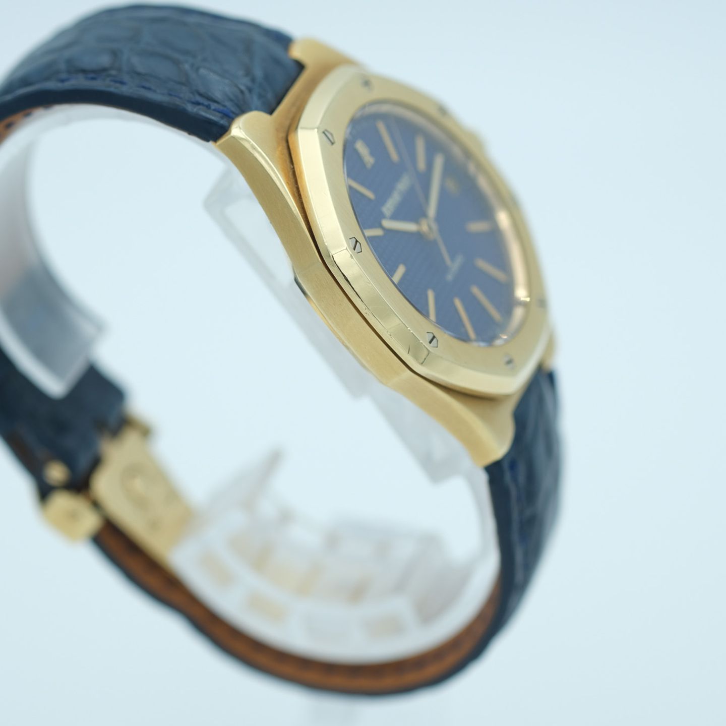 Audemars Piguet Royal Oak 14800BA (1995) - Blue dial 36 mm Yellow Gold case (6/8)