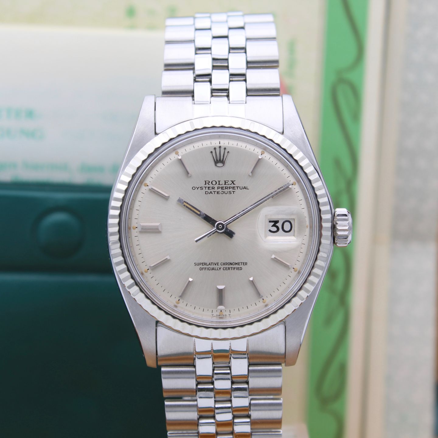 Rolex Datejust 1601 (1971) - Silver dial 36 mm Steel case (1/8)