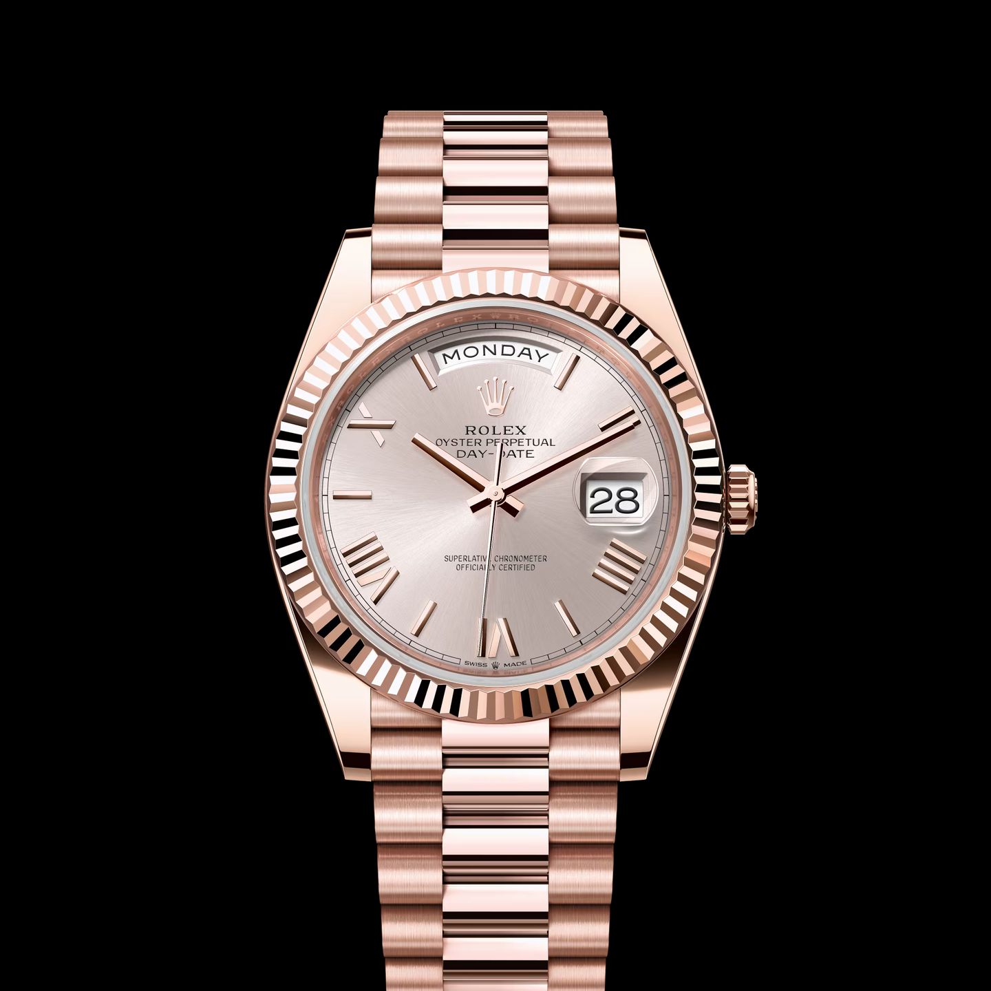 Rolex Day-Date 40 228235 (2023) - Pink dial 40 mm Rose Gold case (1/1)