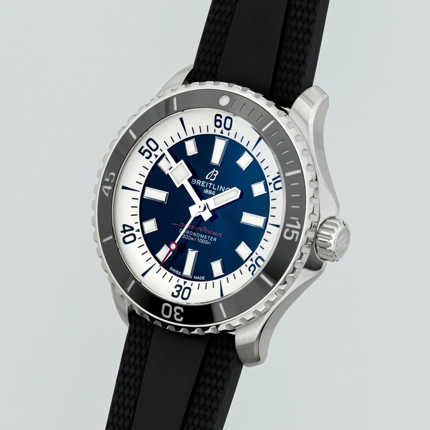 Breitling Superocean A17376211B1S1 (2022) - Zwart wijzerplaat 44mm Staal (3/8)