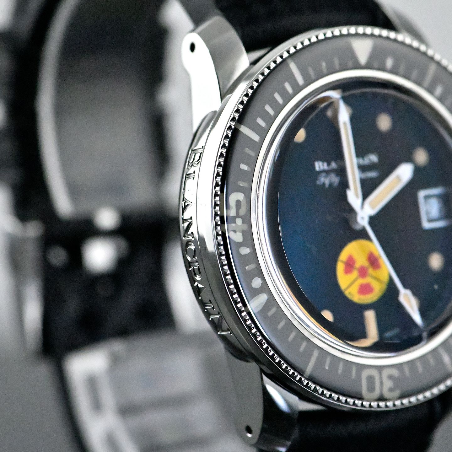 Blancpain Fifty Fathoms 5008D-1130-B64A (2021) - Black dial 40 mm Steel case (7/8)