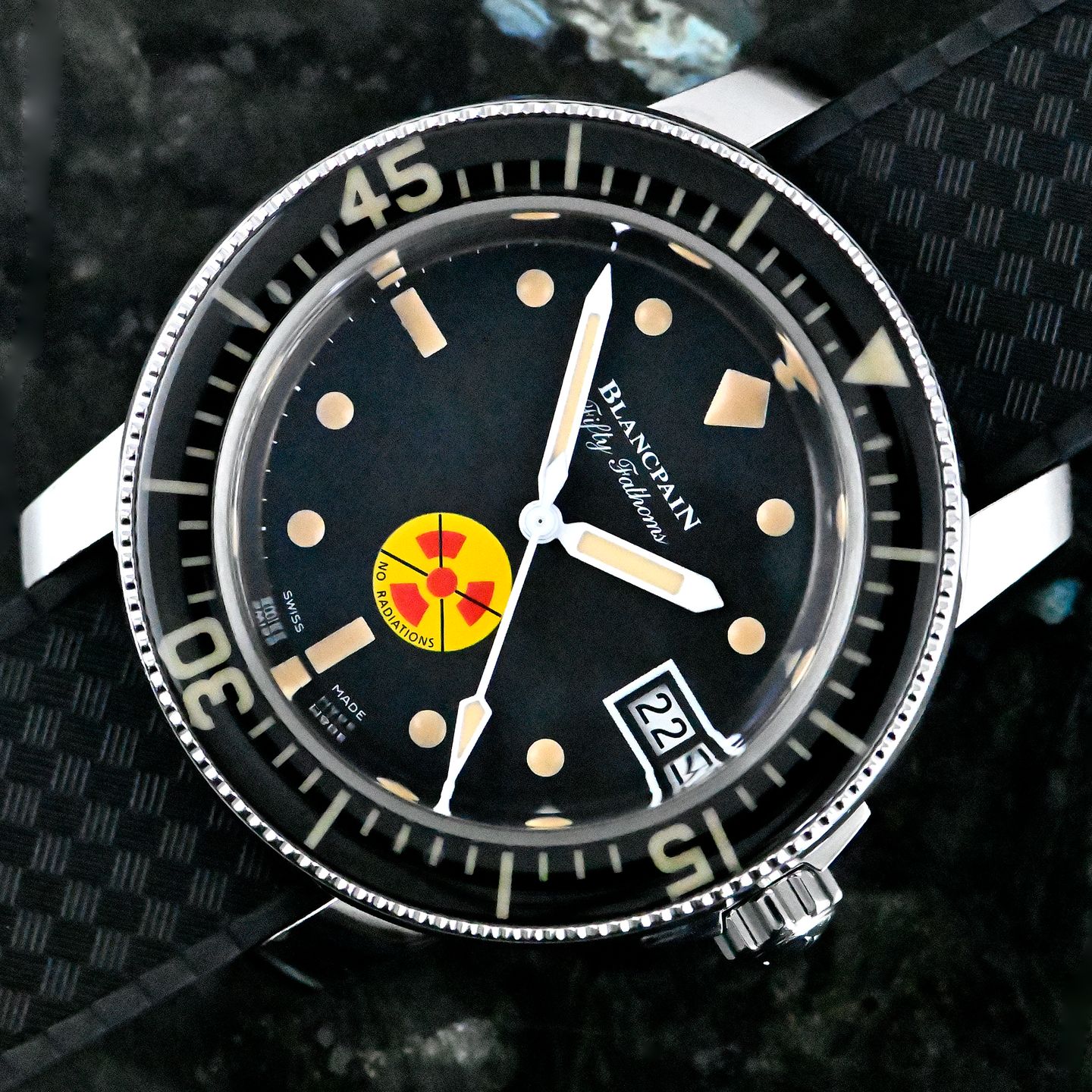 Blancpain Fifty Fathoms 5008D-1130-B64A (2021) - Black dial 40 mm Steel case (1/8)