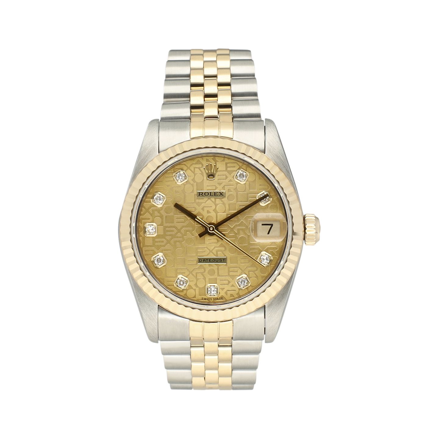 Rolex Datejust 31 68273 (1995) - Champagne wijzerplaat 31mm Goud/Staal (2/8)