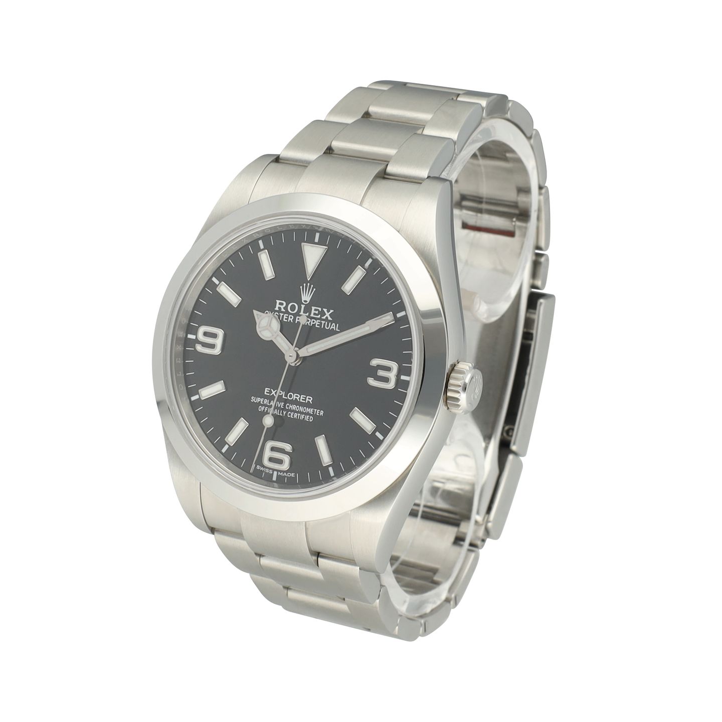 Rolex Explorer 214270 (2016) - Black dial 39 mm Steel case (4/8)