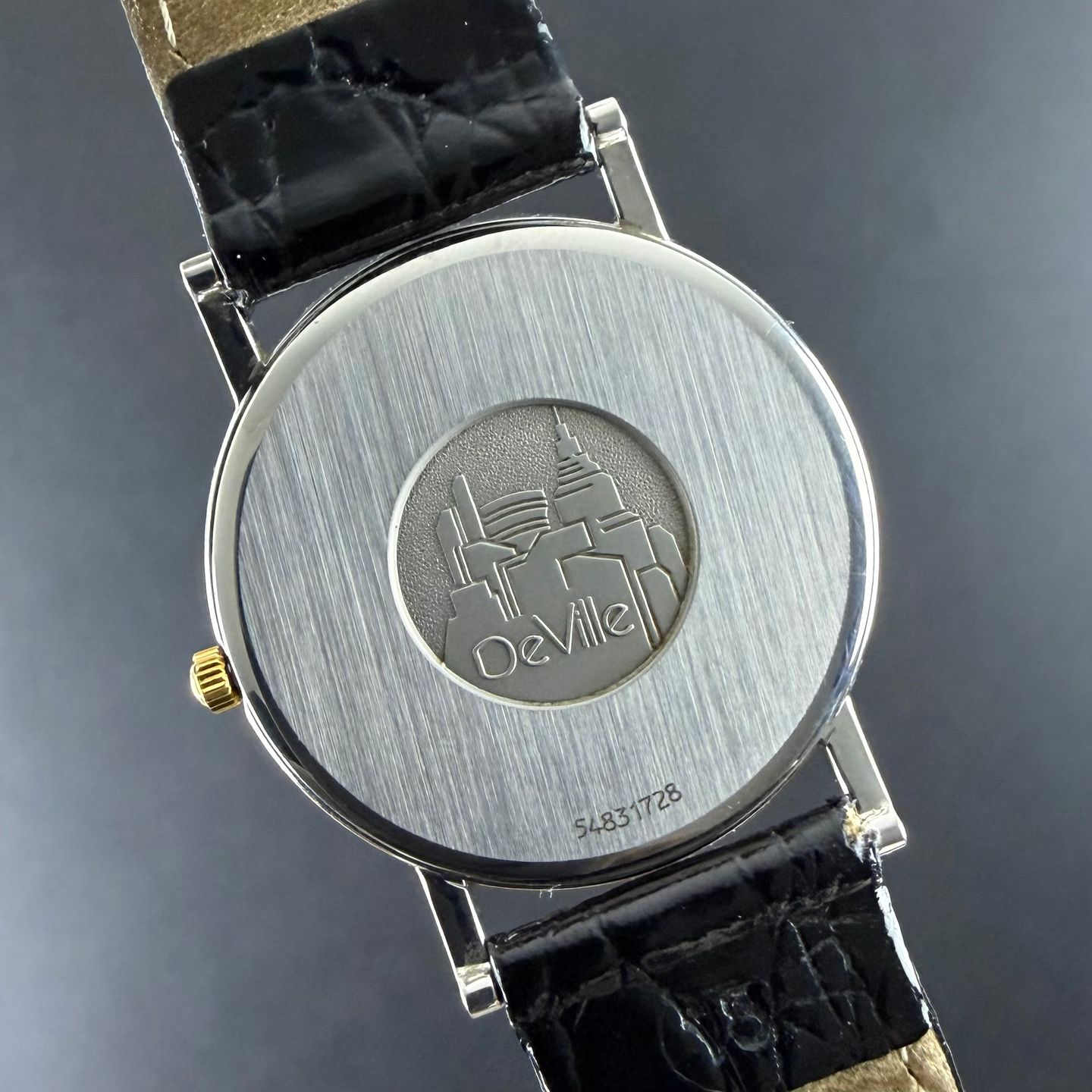 Omega De Ville 195.2378 (1993) - White dial 32 mm Gold/Steel case (3/8)