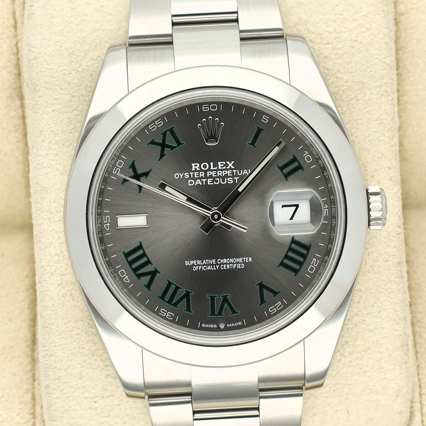 Rolex Datejust 41 126300 (2022) - Grey dial 41 mm Steel case (1/8)