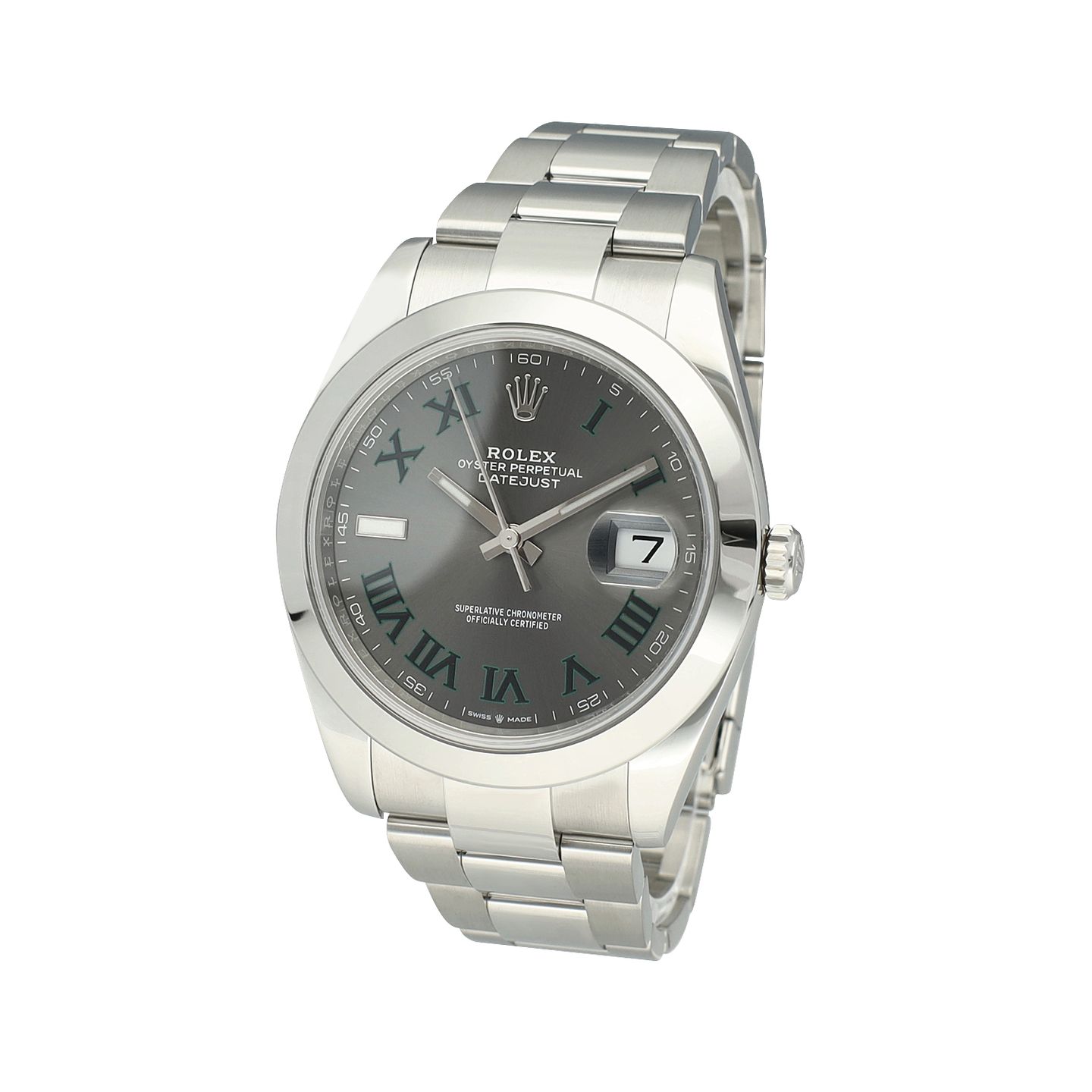 Rolex Datejust 41 126300 (2022) - Grey dial 41 mm Steel case (3/8)