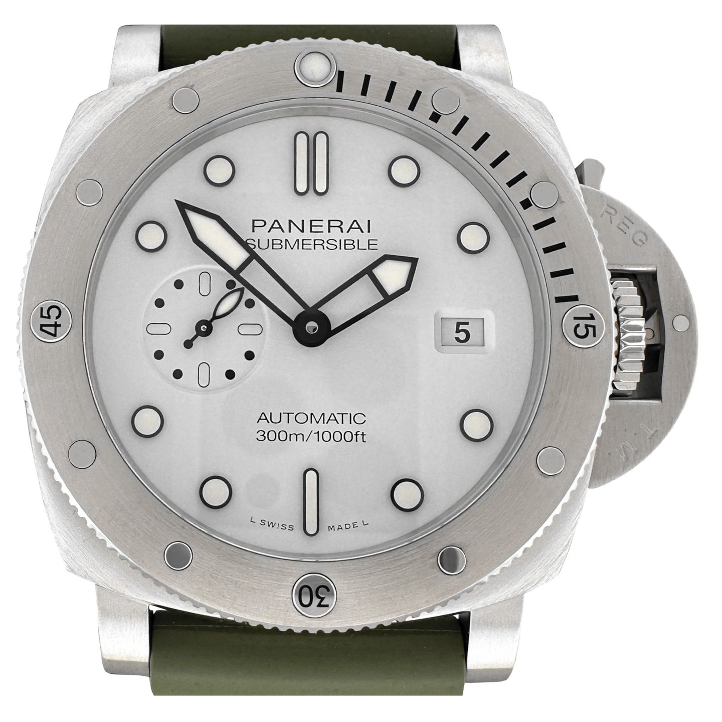 Panerai Luminor Submersible PAM01226 (2024) - White dial 44 mm Steel case (1/8)