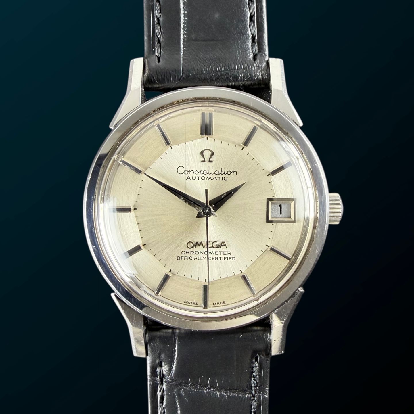 Omega Constellation 168.0065 (1973) - Wit wijzerplaat 34mm Staal (1/8)