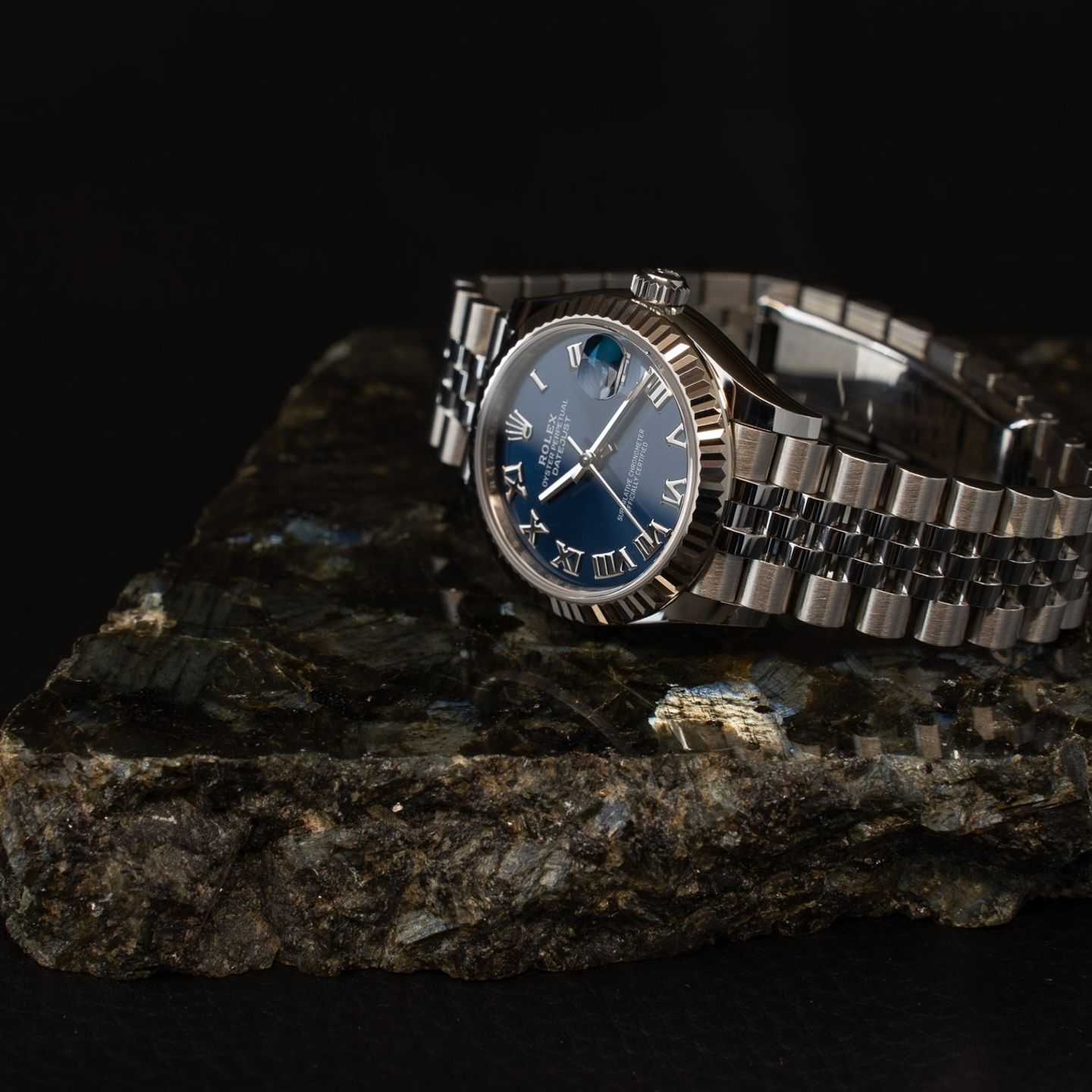 Rolex Datejust 31 278274 (2023) - Blue dial 31 mm Steel case (3/8)