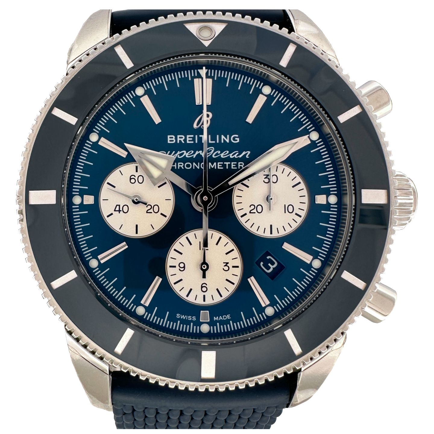 Breitling Superocean Heritage II Chronograph AB0162161C1S1 (2023) - Blauw wijzerplaat 44mm Staal (1/8)