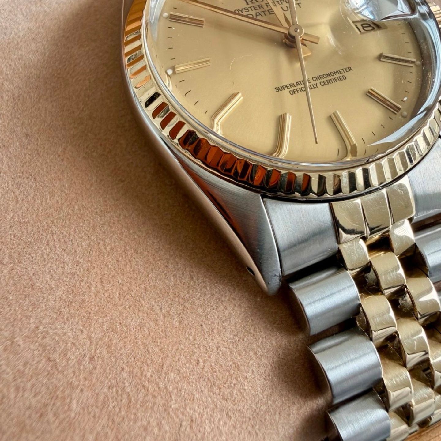 Rolex Datejust 36 16013 (1980) - Champagne dial 36 mm Gold/Steel case (2/8)