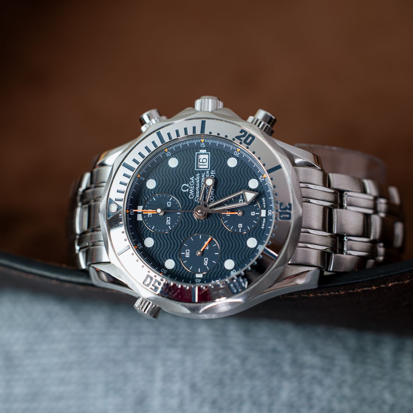 Omega Seamaster Diver 300 M 2598.80.00 (Onbekend (willekeurig serienummer)) - Blauw wijzerplaat 42mm Staal (3/5)