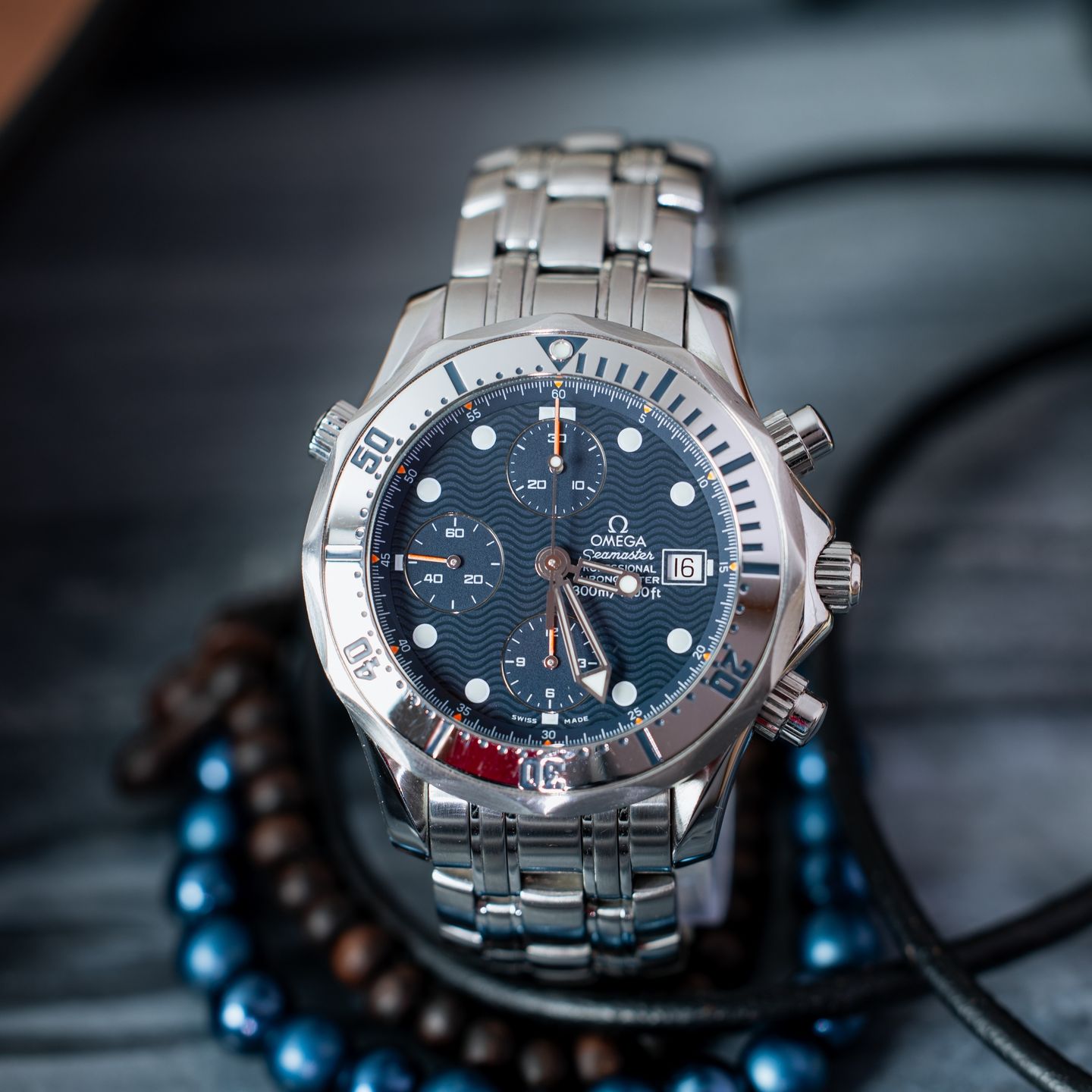 Omega Seamaster Diver 300 M 2598.80.00 (Onbekend (willekeurig serienummer)) - Blauw wijzerplaat 42mm Staal (1/5)