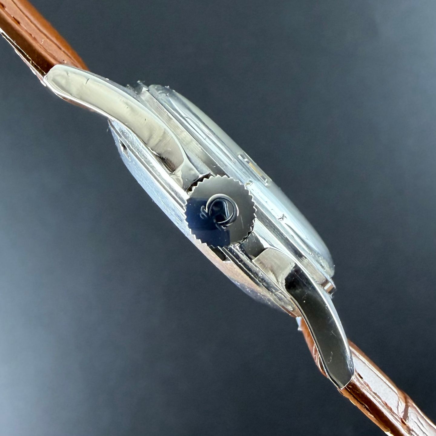 Omega Genève 166.038 (1969) - Black dial 35 mm Steel case (5/8)