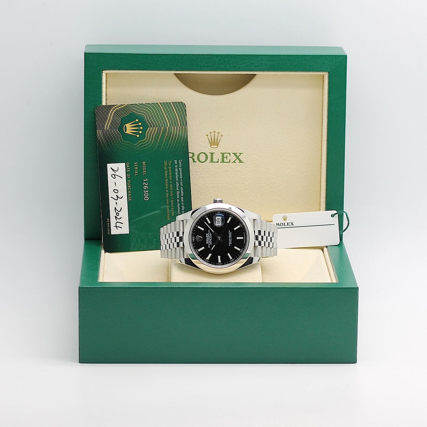 Rolex Datejust 41 126300 (2024) - Black dial 41 mm Steel case (1/8)