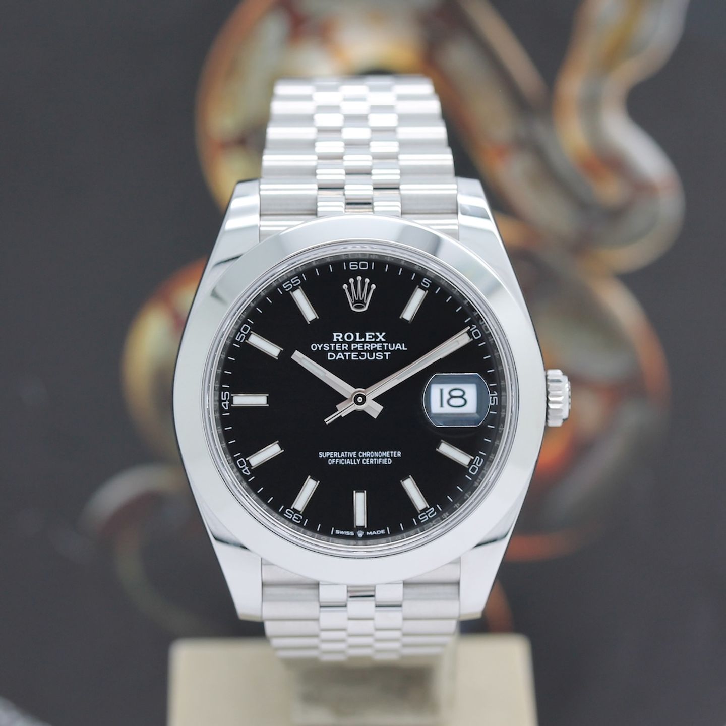 Rolex Datejust 41 126300 (2024) - Black dial 41 mm Steel case (4/8)