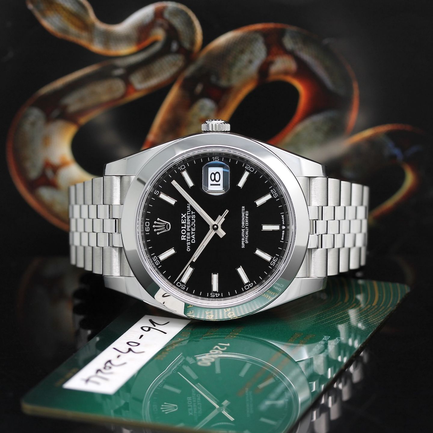 Rolex Datejust 41 126300 (2024) - Black dial 41 mm Steel case (2/8)