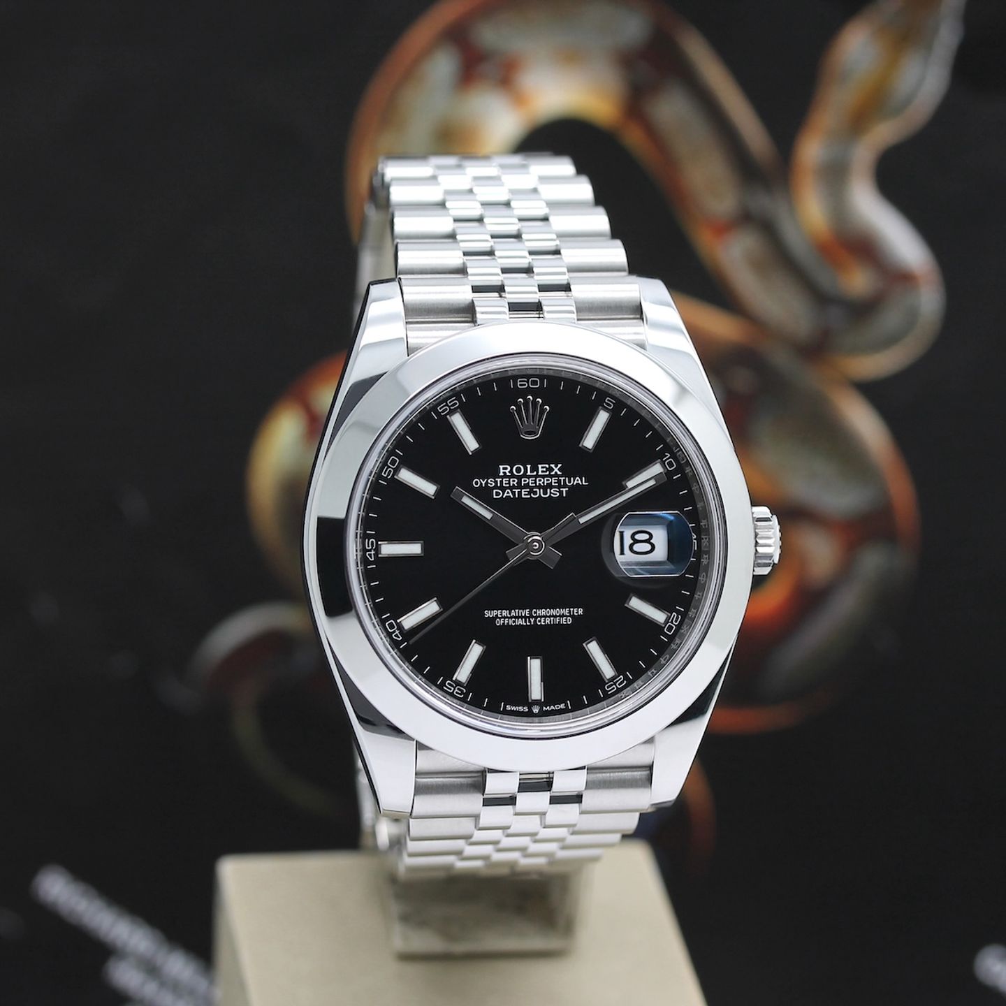 Rolex Datejust 41 126300 (2024) - Black dial 41 mm Steel case (6/8)