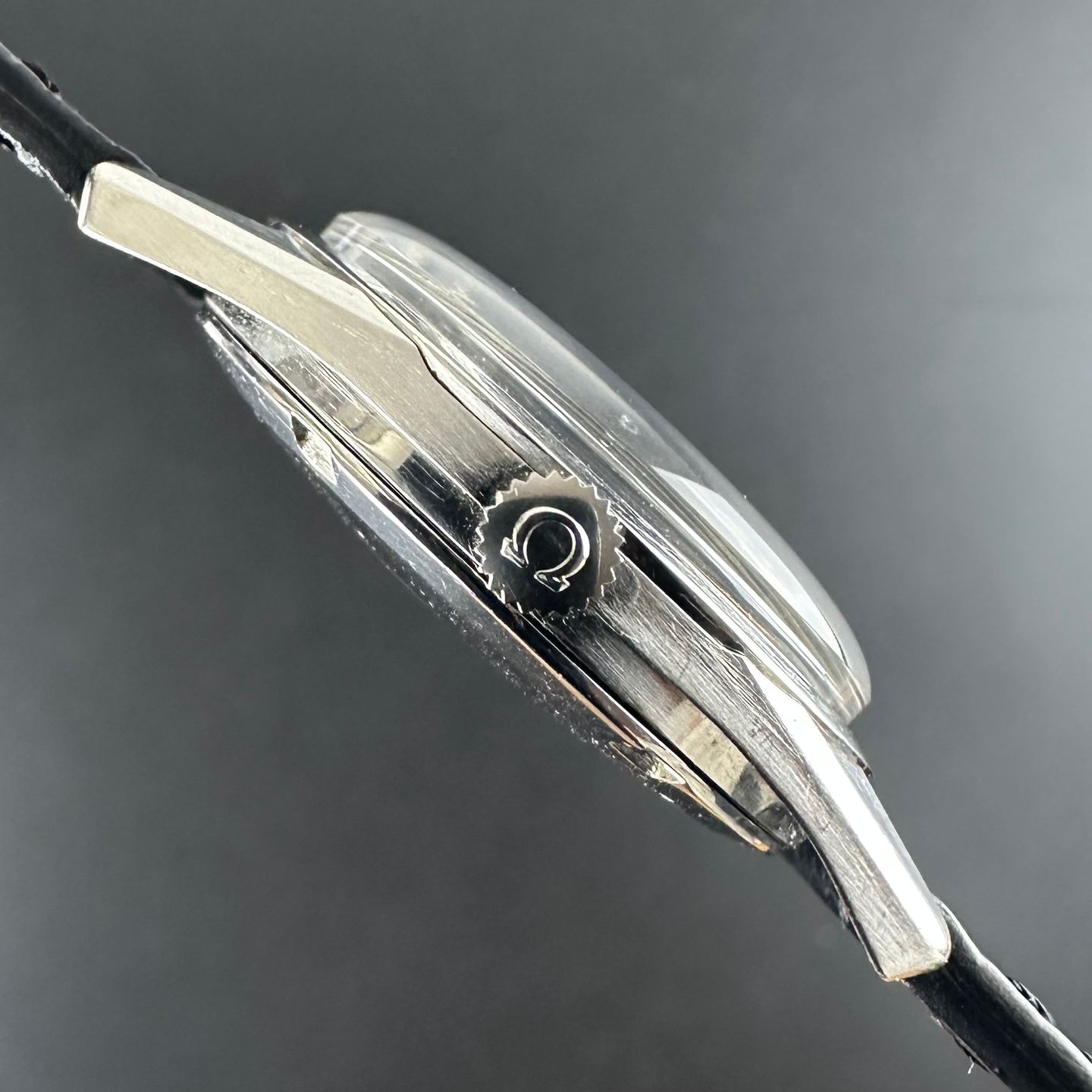 Omega Seamaster 166.002 (1961) - Zwart wijzerplaat 33mm Staal (5/8)