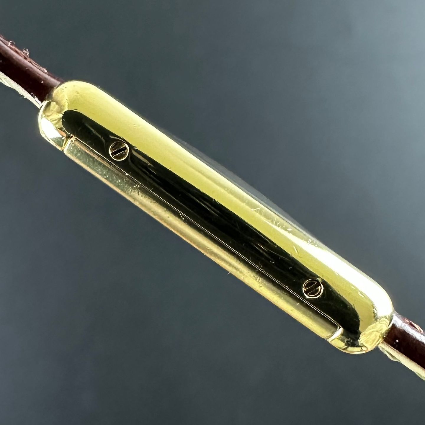 Cartier Tank Vermeil Unknown (1990) - Brown dial 31 mm Steel case (6/8)