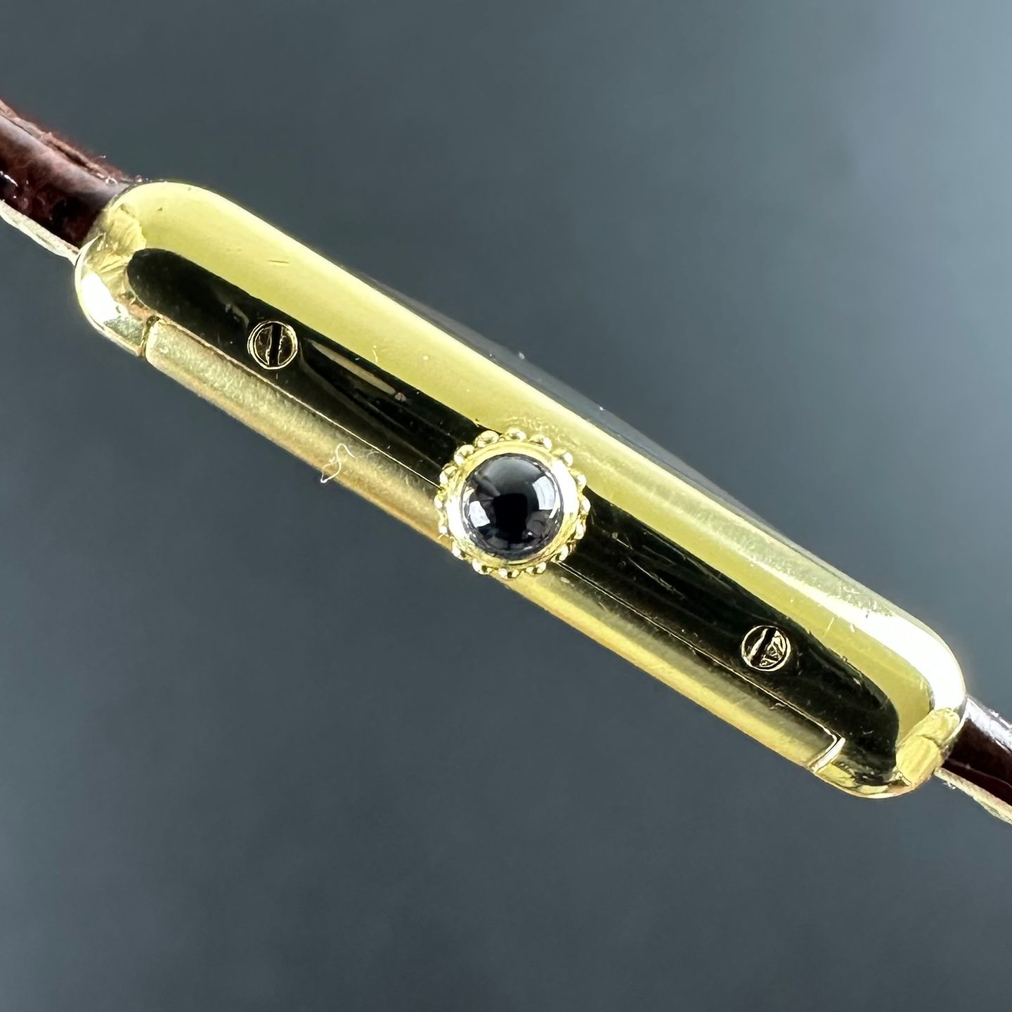 Cartier Tank Vermeil Unknown (1990) - Brown dial 31 mm Steel case (5/8)