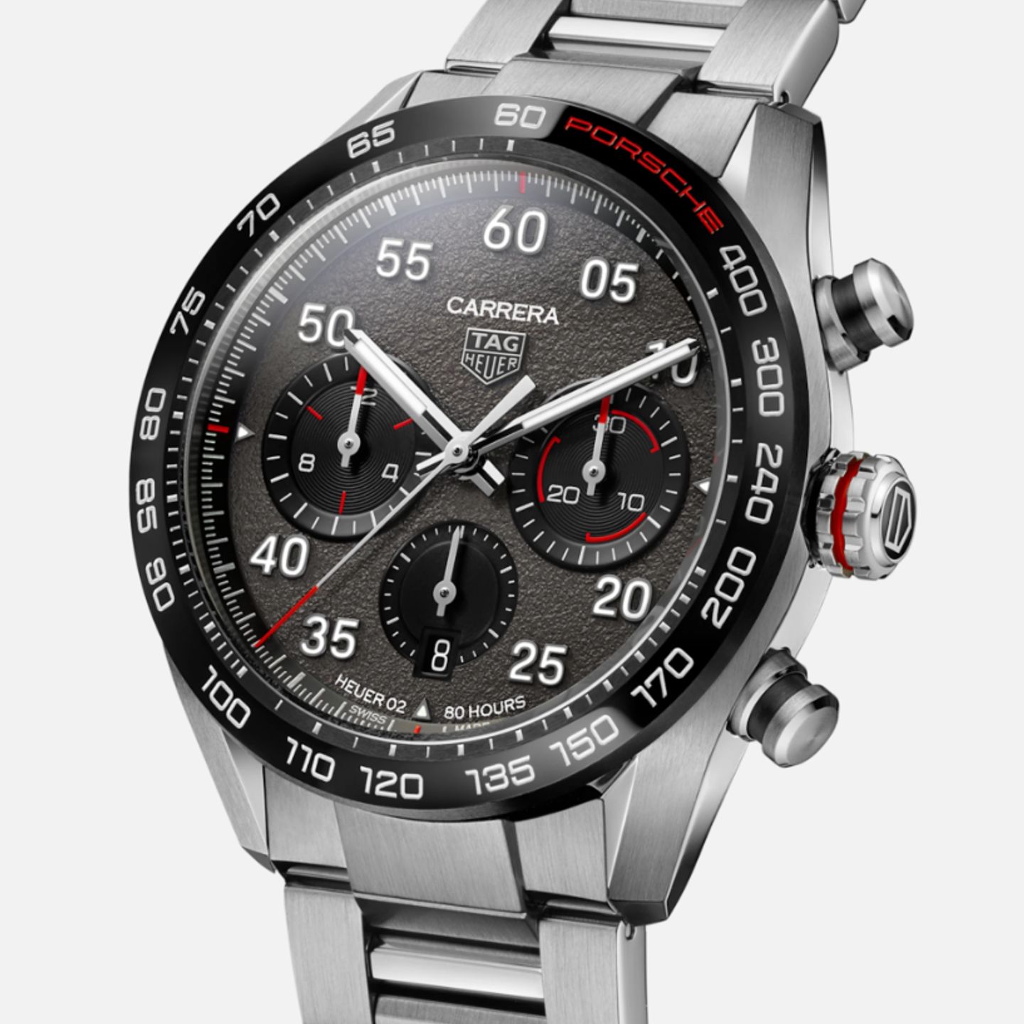 TAG Heuer Carrera Porsche Chronograph Special Edition CBN2A1F.BA0643 (2024) - Grijs wijzerplaat 44mm Staal (1/1)