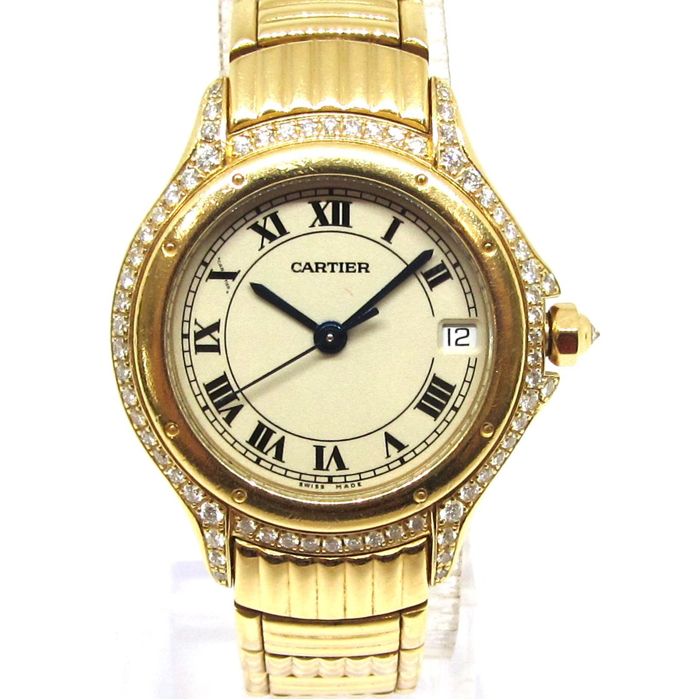 Cartier Cougar Unknown (Unknown (random serial)) - Champagne dial 26 mm Yellow Gold case (1/6)