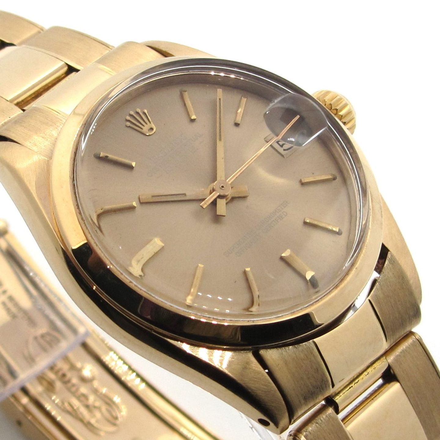 Rolex Datejust 6824 (1973) - Gold dial 31 mm Yellow Gold case (4/5)