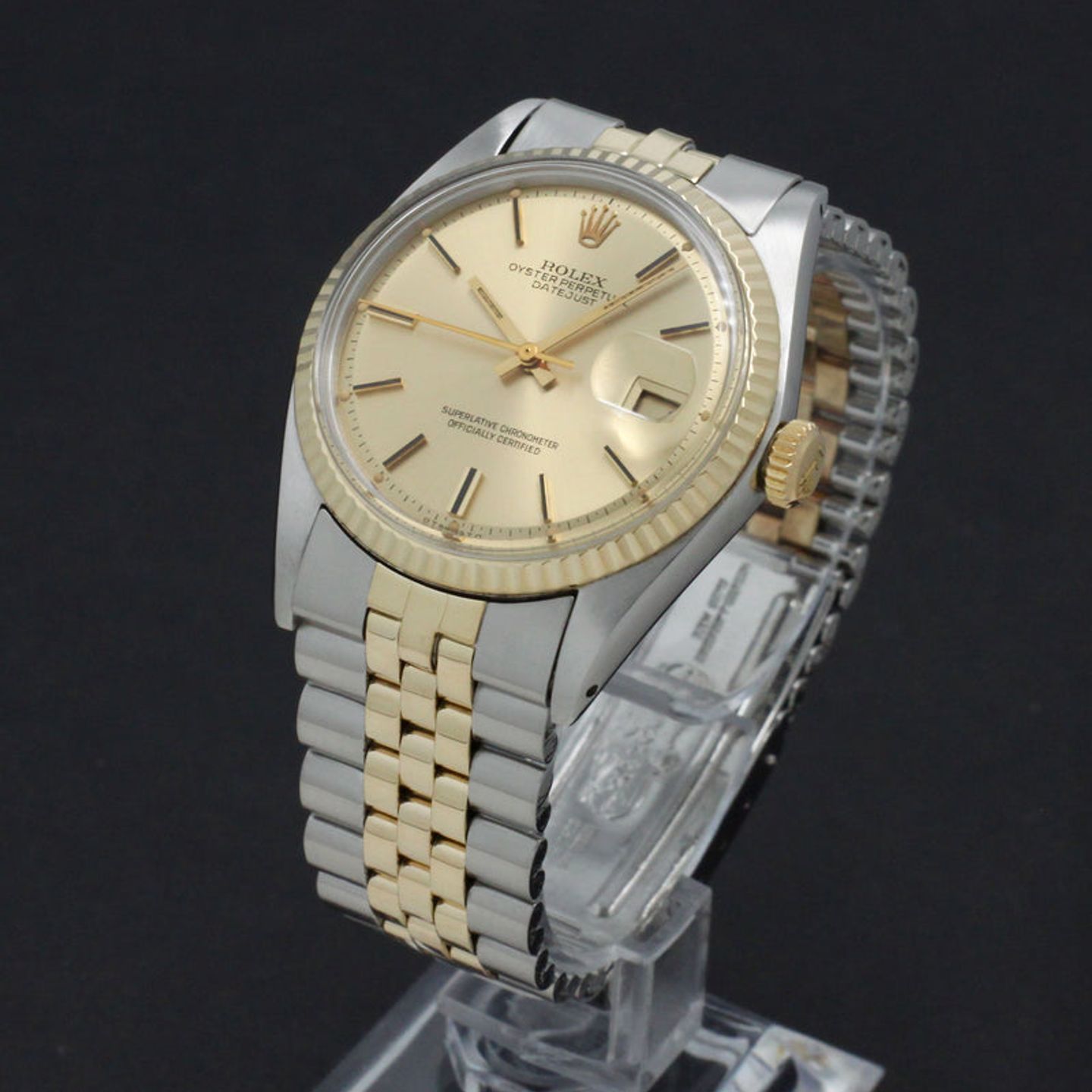 Rolex Datejust 1601 (1973) - Gold dial 36 mm Gold/Steel case (5/7)
