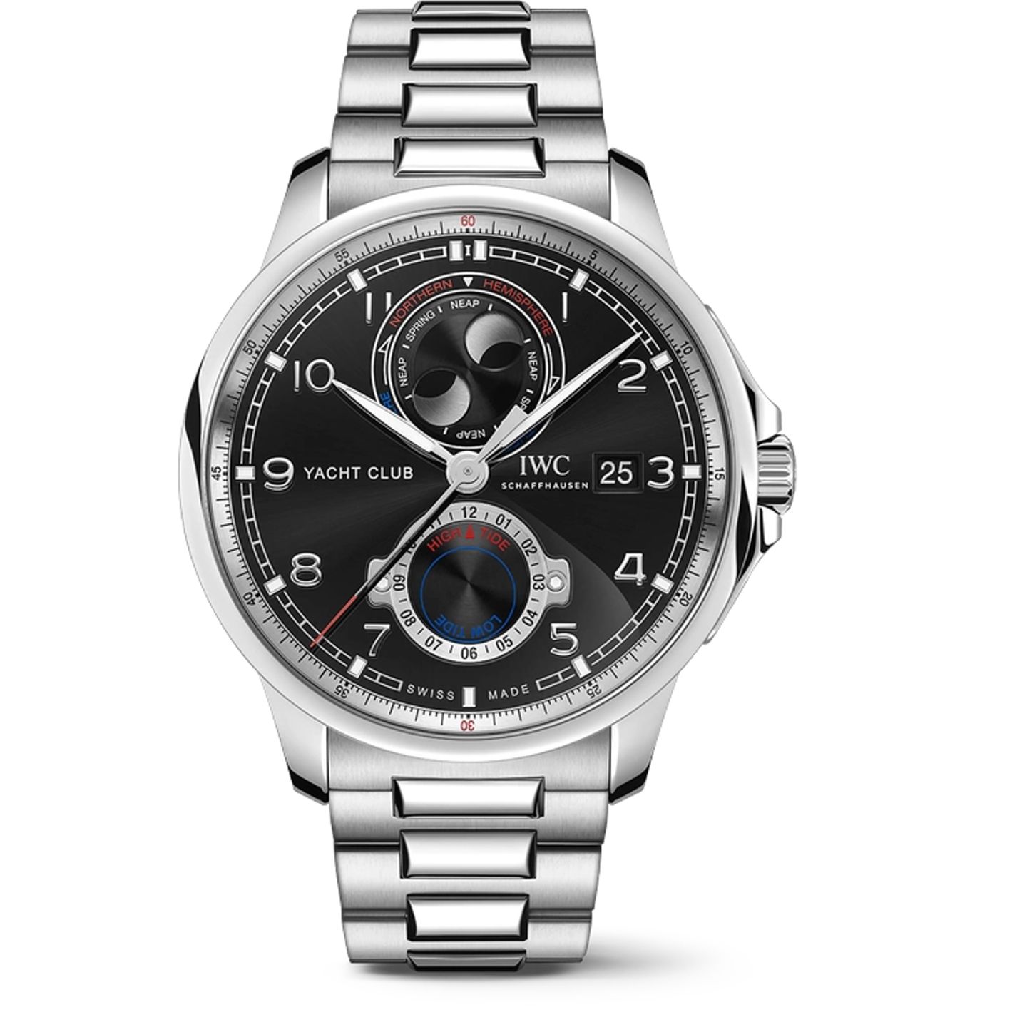 IWC Yacht Club IW344002 (2025) - Zwart wijzerplaat 45mm Staal (1/1)