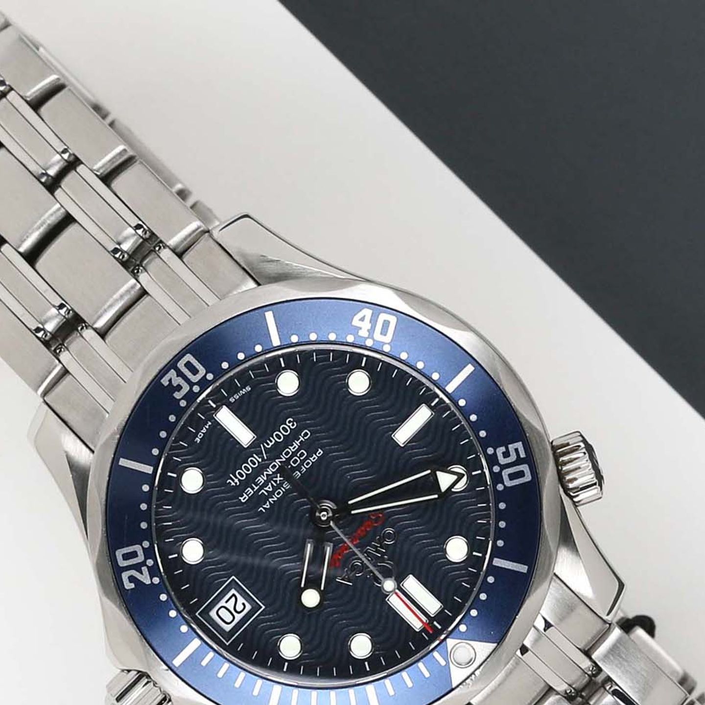 Omega Seamaster Diver 300 M 2222.80.00 (2010) - Blauw wijzerplaat 36mm Staal (4/8)