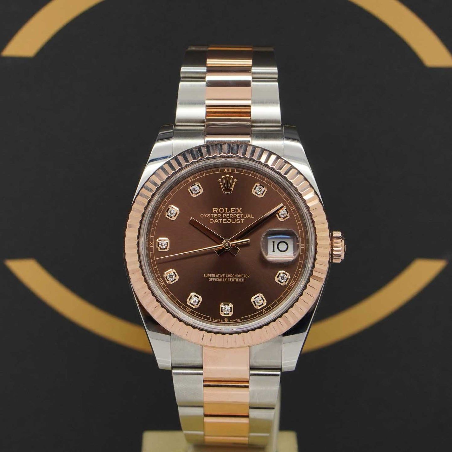 Rolex Datejust 41 126331 (2021) - Brown dial 41 mm Gold/Steel case (1/7)