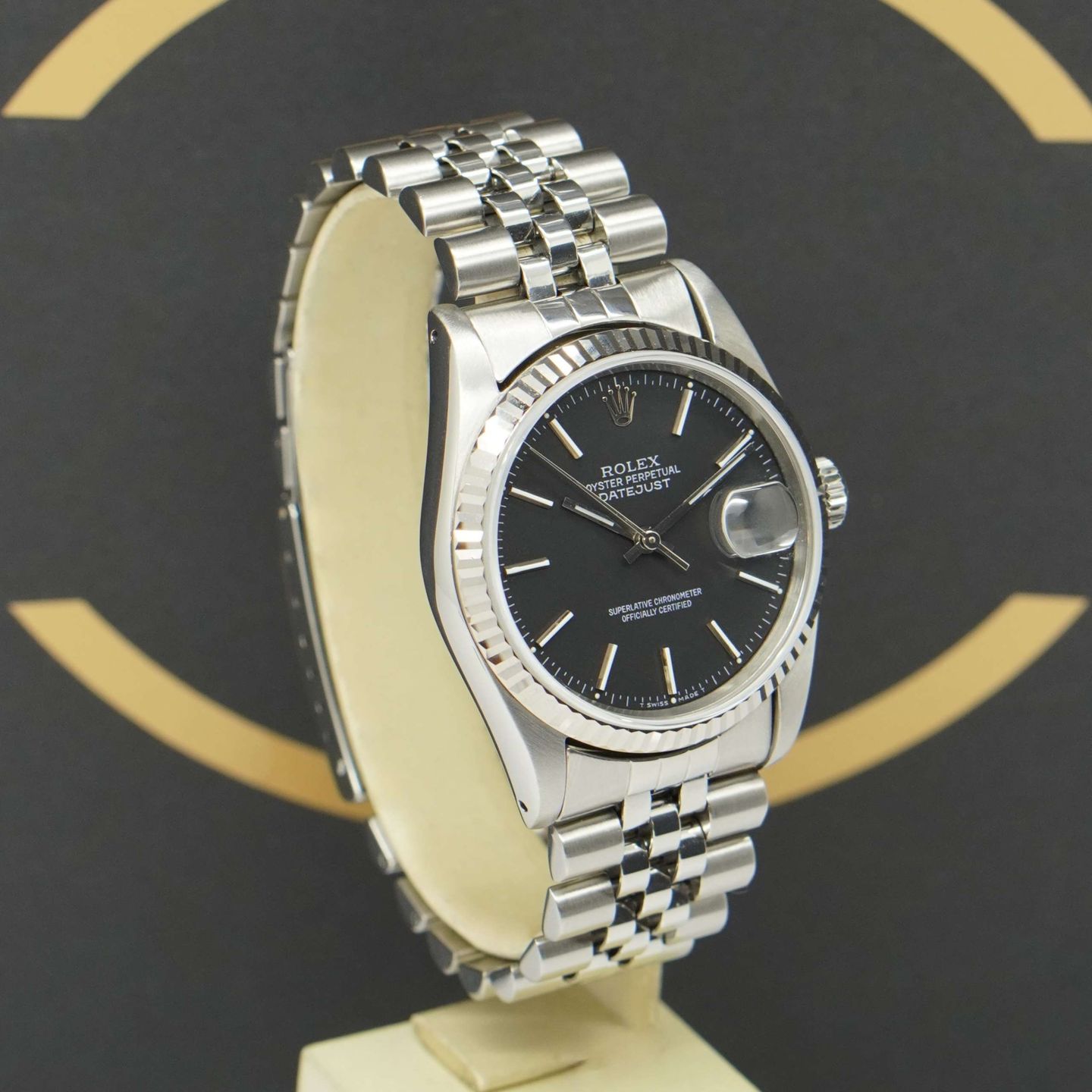 Rolex Datejust 36 16234 (1989) - Zwart wijzerplaat 36mm Staal (3/7)