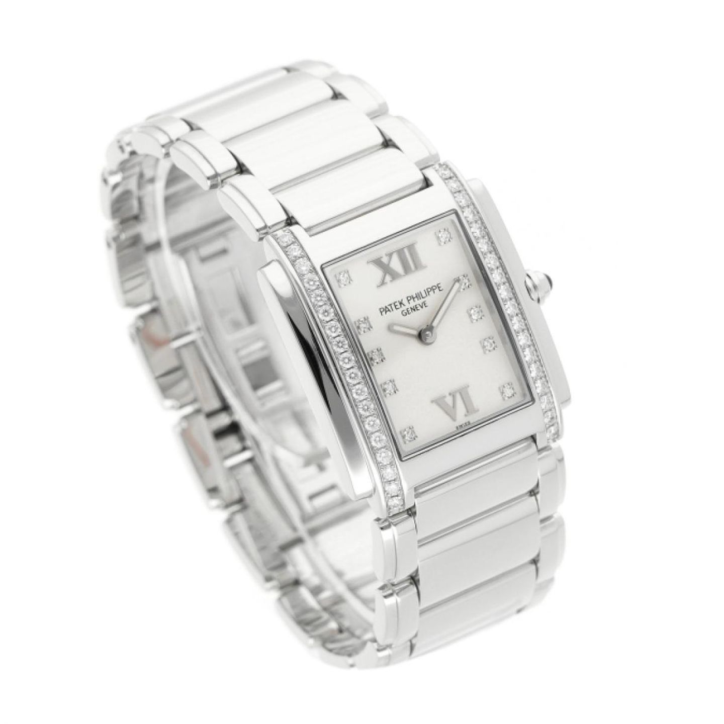 Patek Philippe Twenty~4 4910/10A-011 (2006) - Wit wijzerplaat 25mm Staal (3/5)