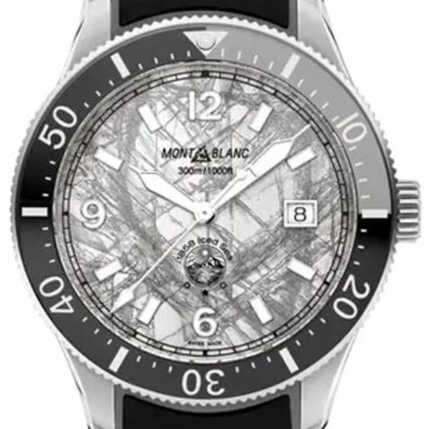 Montblanc 1858 130807 (2026) - Grijs wijzerplaat 41mm Staal (1/1)